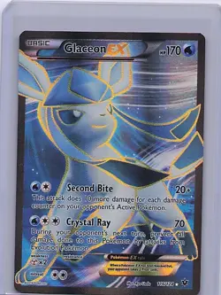 Glaceon EX 116/124 Ultra Rare Fates Collide Pokemon Lightly Played - Image 1