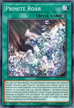 Primite Roar MP25-EN252 1st ED Yu-Gi-Oh! ULTRA RARE - Image 1