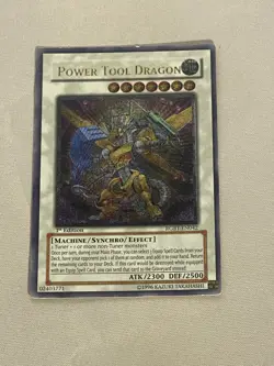 Yu-Gi-Oh! First Edition Ultimate Rare Power Tool Dragon RGBT-EN042 - Image 1
