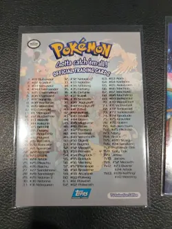 Topps BLUE Label * CHECK LIST **PUZZLE PICTURE**Non Foil Pokemon Card NM 5 CARDS - Image 4