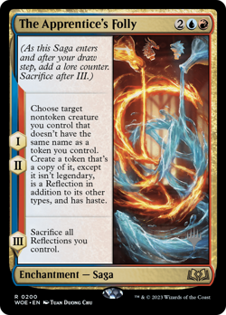 The Apprentice's Folly (Promo Pack) FOIL Wilds of Eldraine NM Rare CARD ABUGames - Image 1
