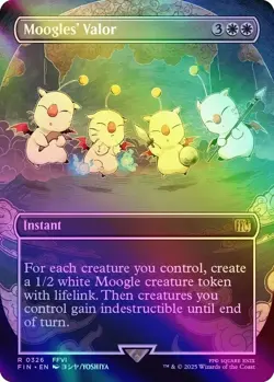 FOIL Moogles' Valor (BORDERLESS) MTG | NM/EX | Final Fantasy 0326 - Image 1