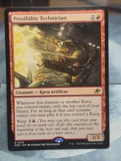 R 0153 Possibility Technician Edge of Eternities EOE MTG Card Red Kavu - Image 1