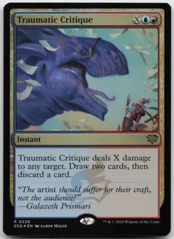Traumatic Critique Foil (239) Secrets of Strixhaven NM - MTG - Image 1