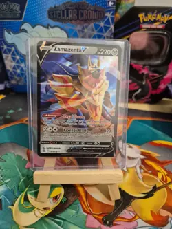 Pokemon TCG Zamazenta V Sword & Shield: Brilliant Stars 105/172 Holo Ultra Rare - Image 1
