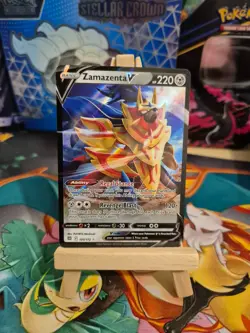 Pokemon TCG Zamazenta V Sword & Shield: Brilliant Stars 105/172 Holo Ultra Rare - Image 2