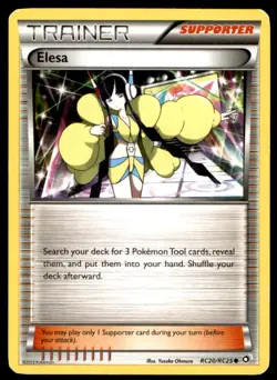 Elesa RC20/RC25 Holo Common Legendary Treasures: Radiant Collection Pokemon LP - Image 1
