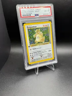 1999 Pokemon Jungle #5 Kangaskhan 1st First Edition Holo Card GRADED PSA 6 EX-MT - Image 1