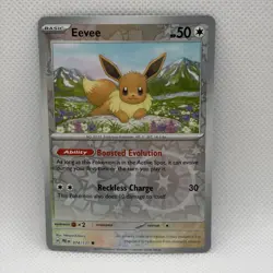 Eevee 074/131 Pokemon TCG SV: Prismatic Evolutions Reverse Holo NM - Image 1