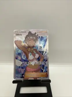 Pokemon Olivia 111/111 SM-Crimson Invasion Full Art Ultra Rare Holo Trainer - Image 1