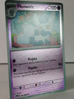 Meowstic - Reverse Holo - Perfect Order #034 - Pokemon - NM -T - Image 2