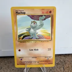 Pokemon Machop Base Set 52/102 Common 50 HP Regular English The Pokemon Company - Image 1