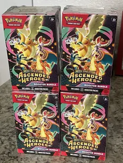 4X Pokemon TCG: Mega Evolution-Ascended Heroes Booster Bundle Sealed In Hand - Image 1