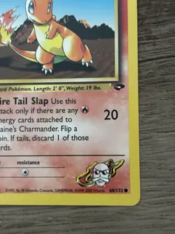 Pokemon TCG Blaine's Charmander Gym Challenge 60/132 Common Regular 50HP - Image 4