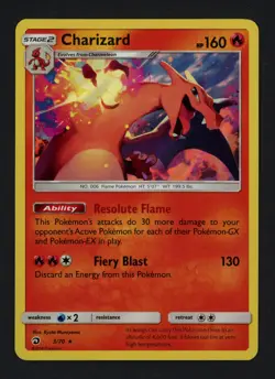 Charizard 3/70 Holo Dragon Majesty Rare Pokemon TCG - Image 1