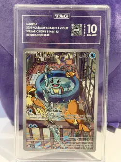 Pokemon TCG - Squirtle 148/142 Stellar Crown - TAG 10 Gem Mint - Image 2