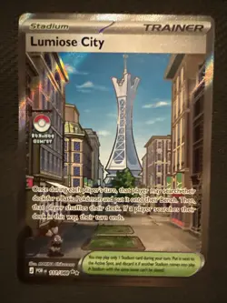 Lumiose City 111/88 Trainer Stadium holo full art Perfect Order ME Pokemon 2026 - Image 1