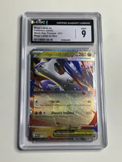 Pokemon Mega Latias Ex PROMO 011 Mega Evolution CGC Grade 9 SLAB - Image 1