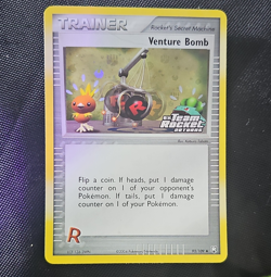 Pokemon Venture Bomb 93/109 EX Team Rocket Returns Stamped Reverse Holo 2004 - Image 1
