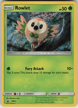 Pokemon Rowlet - Promo SM Promos SM01 NM - Image 1