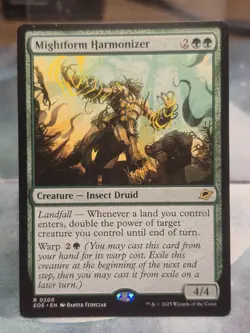 R 0200 Mightform Harmonizer Insect Druid Rare Edge of Eternities MTG Card - Image 1
