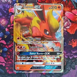 Flareon GX ~ SM171 ~ Half Art ~ PROMO ~ LIGHT PLAY ~ Pokemon Card - Image 1