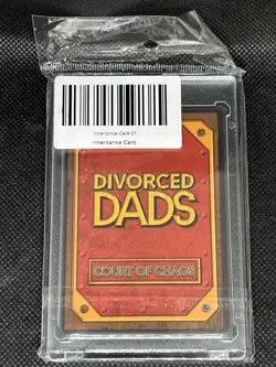 Divorced Dads Court Of Chaos Inheritance Serialized Card #’d 286/999 Sealed New - Image 2