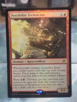 R 0153 Possibility Technician FOIL Edge of Eternities EOE MTG Card Red Kavu - Image 1