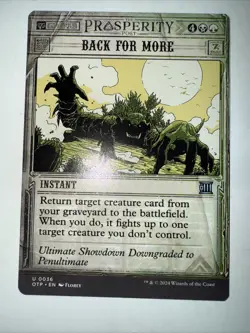 MTG Back for More, NM-Mint, (OTP #0036) Regular - Image 1