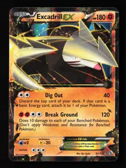 Excadrill EX 82/113 Holofoil Legendary Treasures Pokemon Card -A1 - Image 1