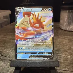 Kingler V 028/172 Brilliant Stars Ultra Rare Holo Pokemon TCG Card NM Foil - Image 1