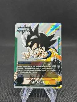 Son Goku SB02-033 Silver Leader Manga Booster 02 Dragon Ball Card English - Image 1