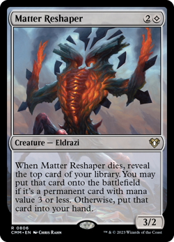 Matter Reshaper Commander Masters NM Creature Rare MAGIC GATHERING CARD ABUGames - Image 1
