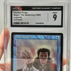 MTG - Legends - Psychic Purge - Graded - CGC 9 - Vintage - Image 3