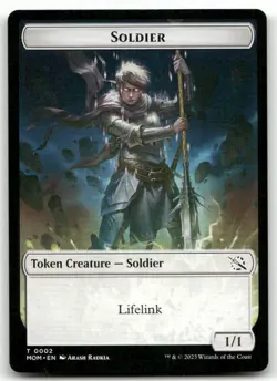 Soldier Token #2 (NM) March of the Machine MOM Magic MTG - Image 1