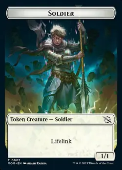 4 x Soldier Token - March of the Machine - NM-Mint - MTG - Image 1