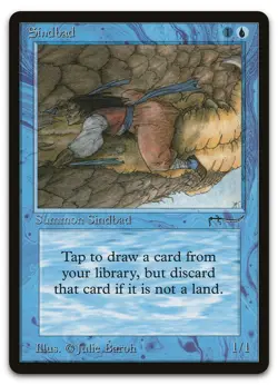 Sindbad (LP) Arabian Nights ARN Magic MTG - Image 1