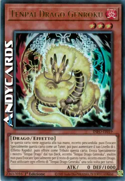 TENPAI DRAGO GENROKU (Tenpai Dragon Genroku) Ultra R • INFO IT019 • 1Ed • Yugioh - Image 1