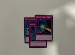 Yugioh 3x Drowning Mirror Force DASA-EN045 Super Rare 1st Ed NM - Image 1