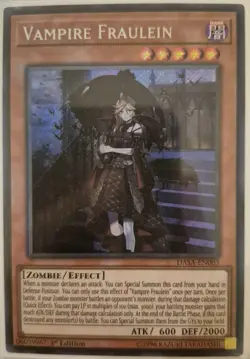 YuGiOh Vampire Fraulein Secret Rare 1st Edition DASA-EN003 - Image 1