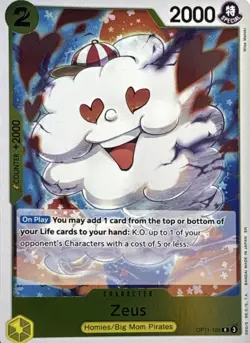 Zeus OP11-106 Rare A Fist of Divine Speed Near Mint - Image 1
