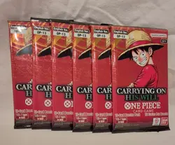 One Piece OP-13 "Carrying on His Will" Sleeves Booster Pack (Qty. 6) - Image 1