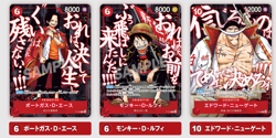 Pre-Sale One Piece Card Game JUMP Promo Luffy Ace Whitebeard 3 cards Sealed Pack - Image 2