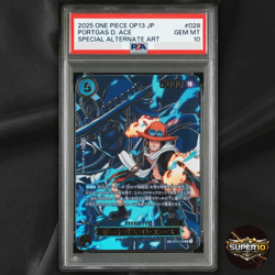 PSA 10 Ace R-SPC EB02-028 Carrying on His Will ONE PIECE Card Japanese - Image 1