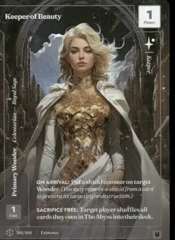 Keeper of Beauty 261/401 Formless Foil Uncommon Existence Wonders of the First - Image 1