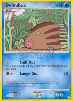 Swinub 123/146 Legends Awakened Pokemon Card - LP - Image 1