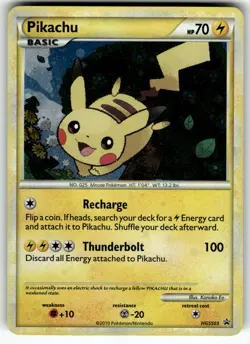 Pikachu - HGSS03 HGSS Promos LP+ Pokemon Card TCG - Image 1