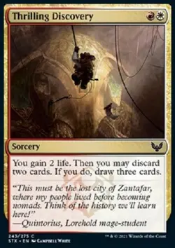 Thrilling Discovery 243 275 Common FOIL STX Strixhaven Magic The gathering - Image 1