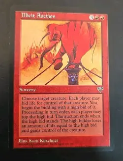 Illicit Auction Mirage MTG Regular Lightly Played - Image 1