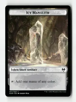 Icy Manalith Token - Kaldheim (KHM) - Image 1